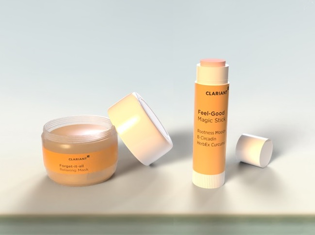 Clariant Actives & Natural Origins created two formulations under the concept »The Joyologist«: The »Forget-It-All Relaxing Mask« and the »Feel-Good Magic Stick«.