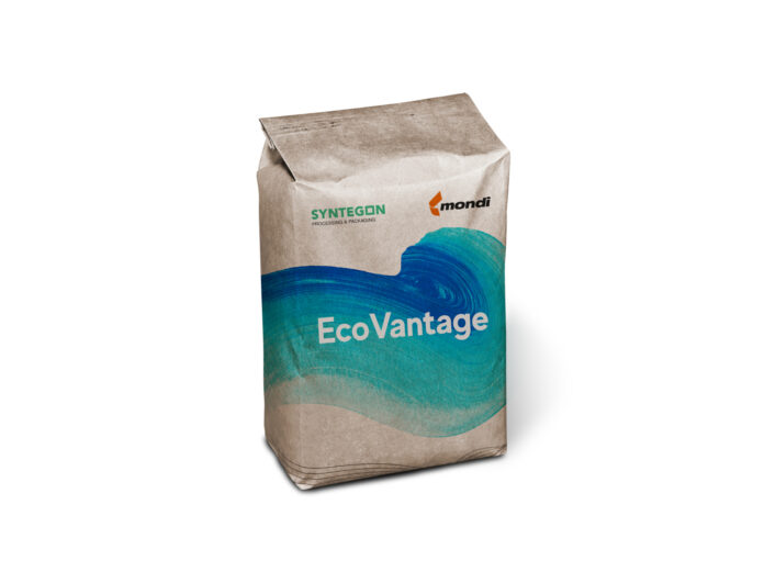 Food Paper Packaging With Recycled Content Created by Mondi and Syntegon.