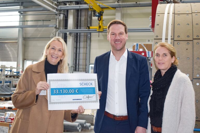 33,130 Euros For The Courage Foundation For Chronically Ill Children Dieffenbacher Collected Donations During Its 150th-Anniversary Celebrations