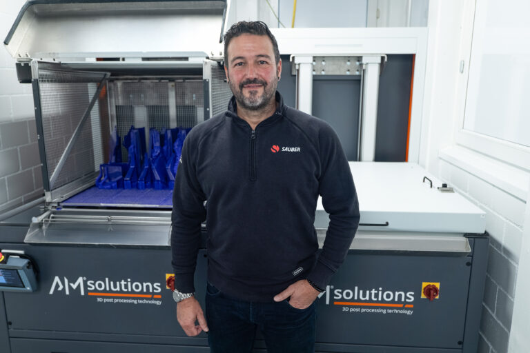 Sauber Motorsport Optimizes the Post Processing of SLA Parts on Large Build Platforms with C1 Max